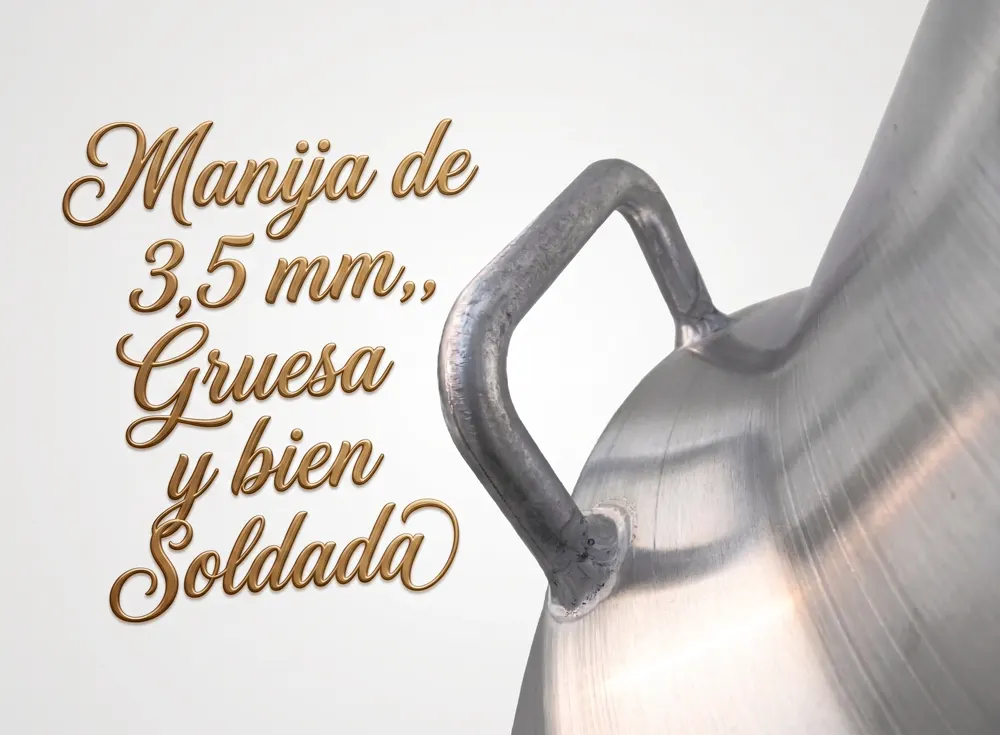Manija de 3.5mm gruesa y bien soldada